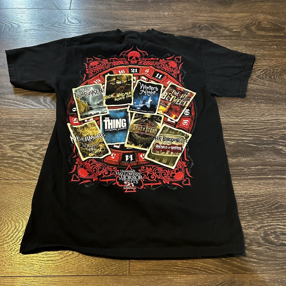 Universal Studios Halloween Horror Nights 21 The House Always Wins T Shirt Men S